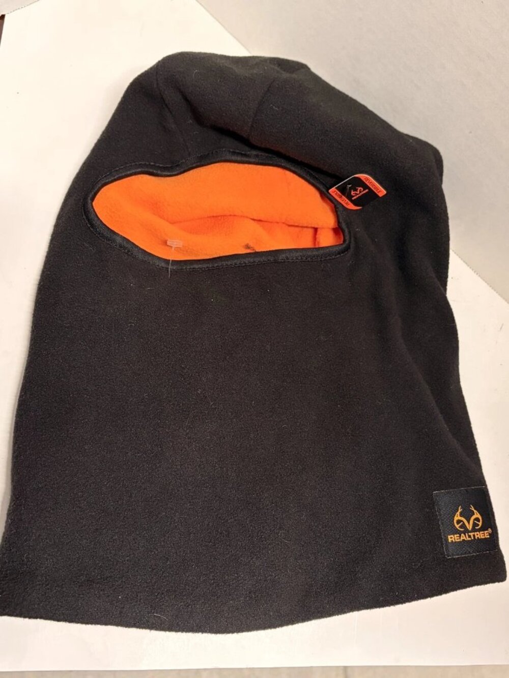 Realtree Headsock Black Orange Adult Men's One Size Face Covering NEW